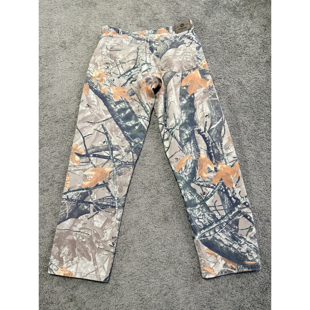 Vtg Wrangler Fusion 3D Forest Camo Jeans Pants Mens 34x32 Double Knee Hunting - Picture 4 of 8